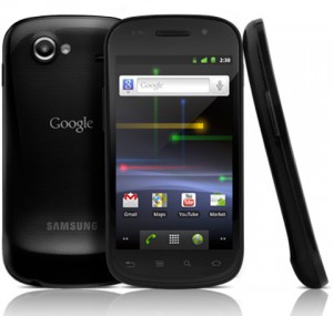 Google Nexus S framsida och baksida