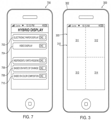 Apple:s patent för en hybrid av e-bläck och LCD-display