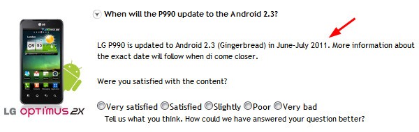 LG Optimus 2X får Android 2.3 Gingerbread till sommaren