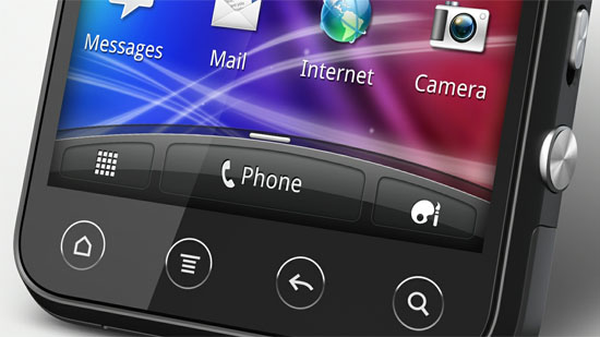 HTC Evo 3D:s knappar