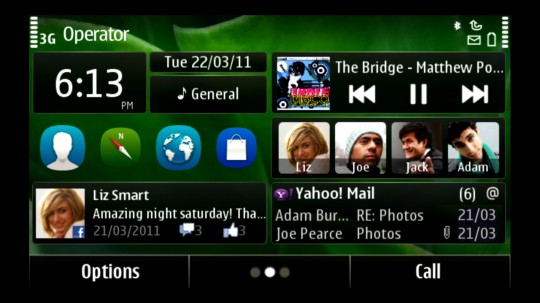 Symbian Anna hemskärm