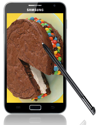 Samsung Galaxy Note får Ice cream sandwich i delar av Europa