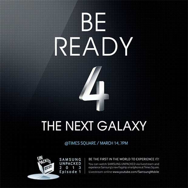 Galaxy S IV eventinbjudan