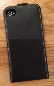 Case It Executive Leather Flip Case iPhone 4/iPhone 4S baksida